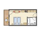 Kuscheliges Doppelzimmer mit Fauteuils, Zimmer mit Verbindungstür möglich!